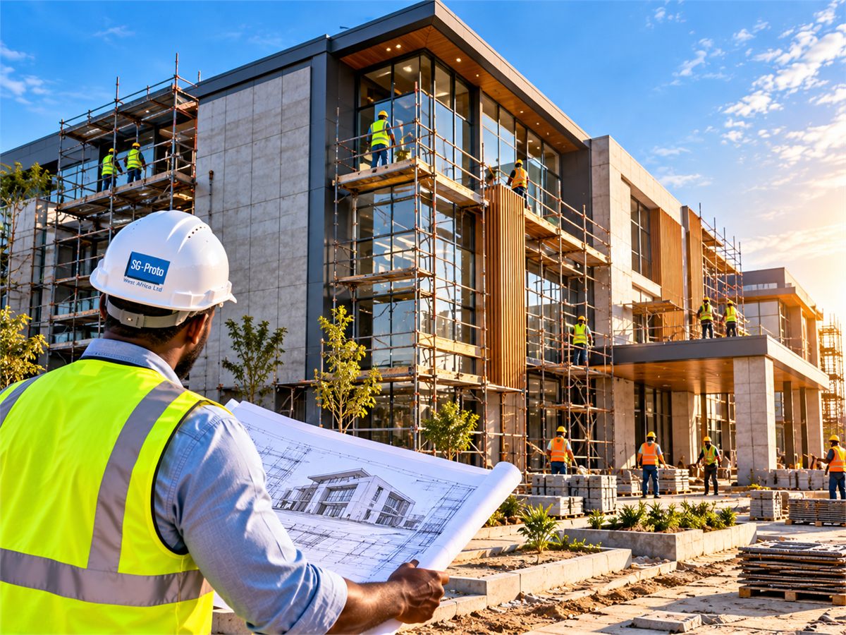 Modern architectural building exterior